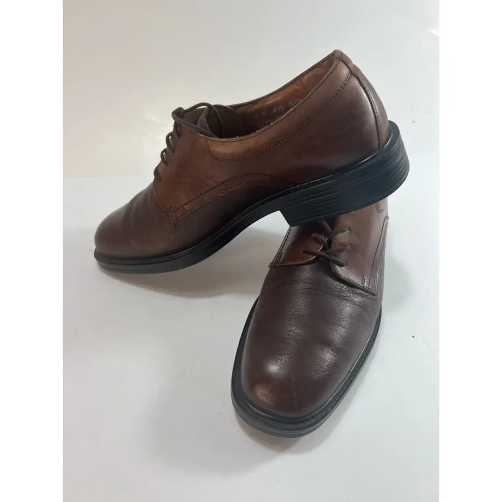 Bostonian Mens Derby Oxford Dress Shoes Brown Two Tone Leather Lace Up 11